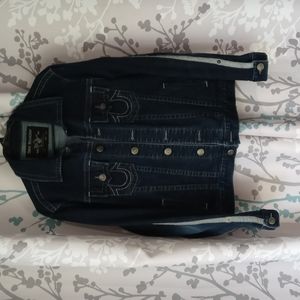 True Religion blue Jean Jacket size L